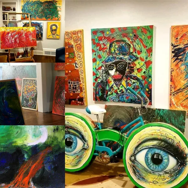 Abstract Collage & Bicycle